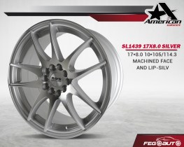 SL1439 17X8.0 SILVER